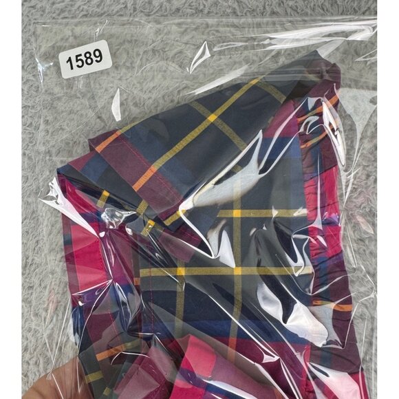 Hollister Womens Plaid Mini Skirt Sz 1 Flared Pink/Blue Cotton Blend 90s Y2K NWT - Picture 11 of 11